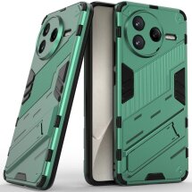 Защитный чехол Deexe Bibercas для Xiaomi Poco F7 Pro - Green: фото 1 из 8