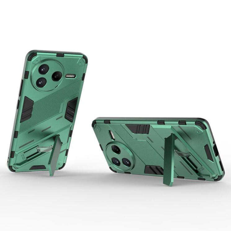 Захисний чохол Deexe Bibercas для Xiaomi Poco F7 Pro - Green: фото 3 з 8