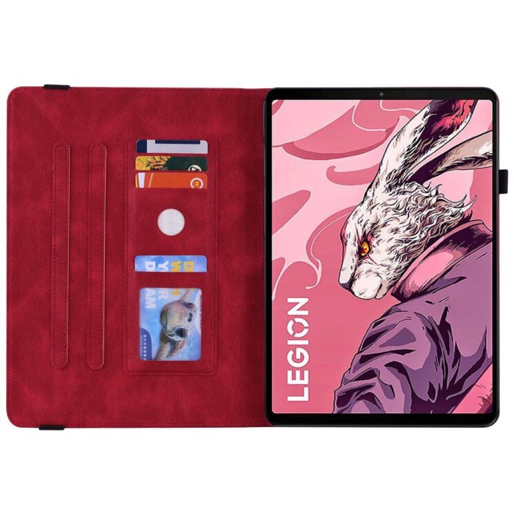 Защитный чехол Deexe Butterfly для Lenovo Legion Tab - Red: фото 2 из 11