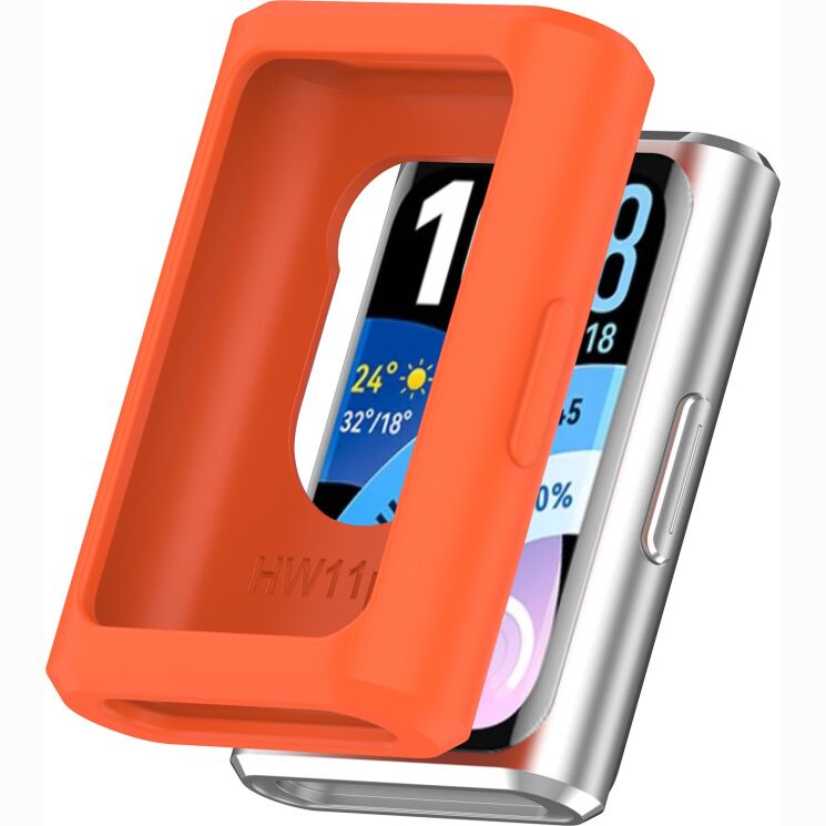 Защитный чехол Deexe Color Frame для Huawei Band 11 Pro - Orange: фото 1 из 8