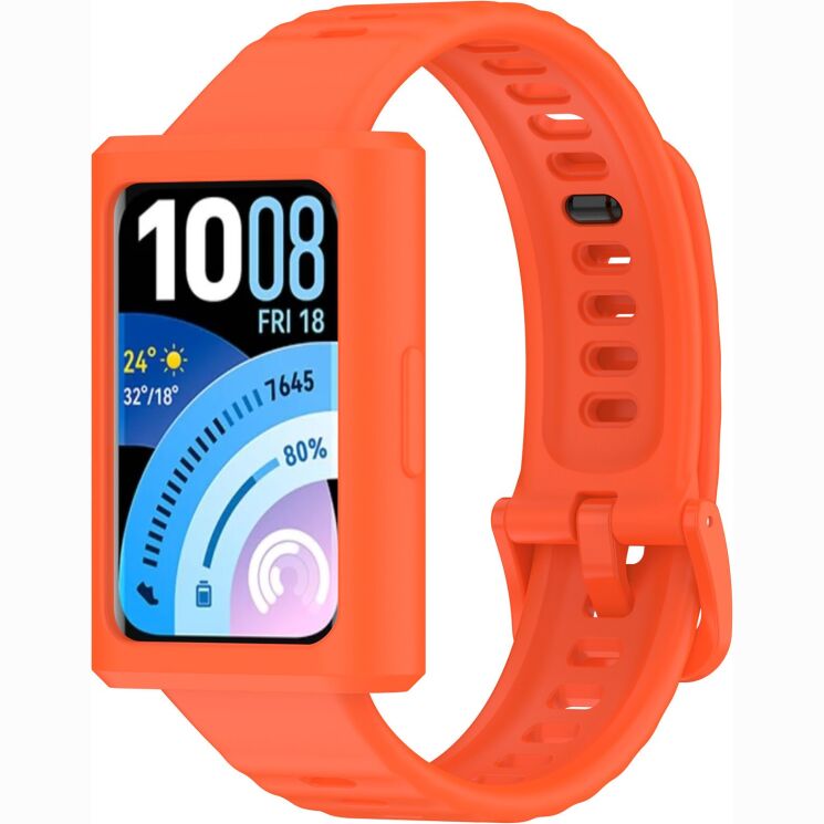 Защитный чехол Deexe Color Frame для Huawei Band 11 Pro - Orange: фото 7 из 8