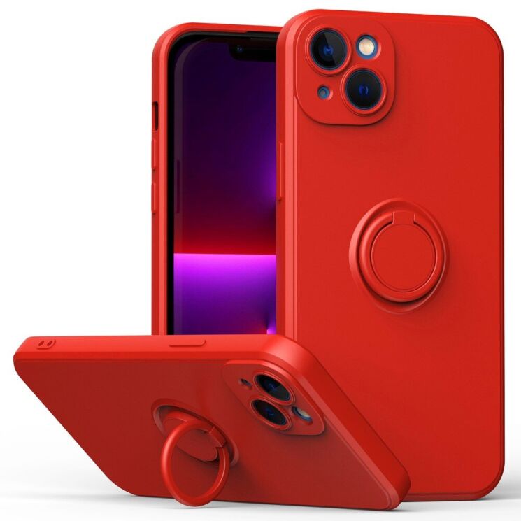 Захисний чохол Deexe Color Shell для Apple iPhone 14 Plus - Red: фото 1 з 8