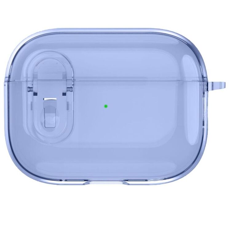 Захисний чохол Deexe Crystal Color для AirPods 4 - Transparent Blue: фото 1 з 9