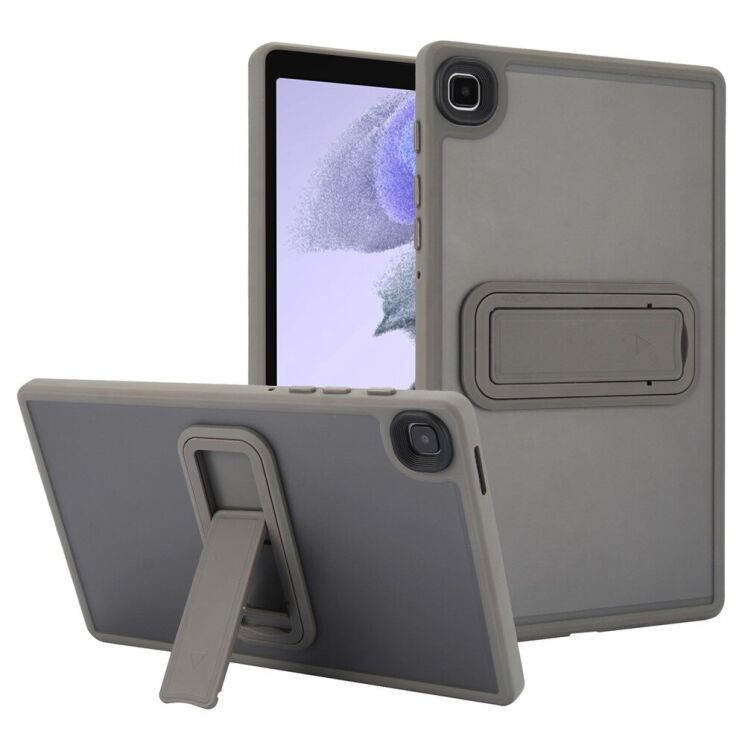 Защитный чехол Deexe Crystal Kickstand для Samsung Galaxy Tab A7 Lite (T220/T225) - Grey: фото 1 из 12