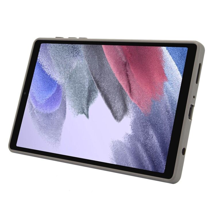 Защитный чехол Deexe Crystal Kickstand для Samsung Galaxy Tab A7 Lite (T220/T225) - Grey: фото 3 из 12