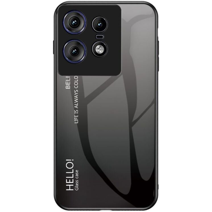 Защитный чехол Deexe Gradient Color для Motorola Edge 50 Pro - Black / Grey: фото 1 из 12