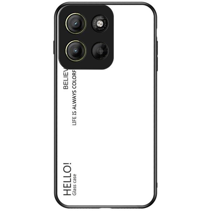 Захисний чохол Deexe Gradient Color для Motorola Moto G15 - White: фото 1 з 10