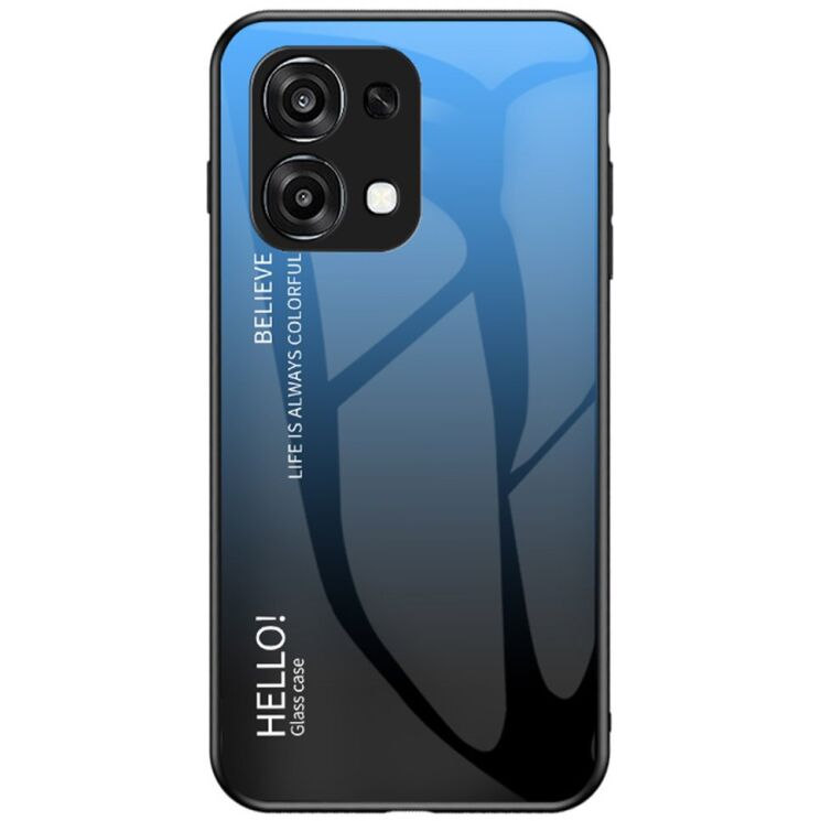 Захисний чохол Deexe Gradient Color для OPPO A6 / A6 Pro - Blue / Black: фото 1 з 7