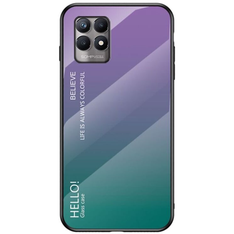 Защитный чехол Deexe Gradient Color для Realme 8i / Realme Narzo 50 - Purple: фото 1 из 9