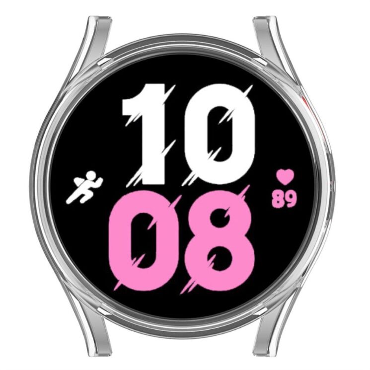 Защитный чехол Deexe Hard Frame для Samsung Galaxy Watch 4 / 5 (44mm) - Transparent: фото 4 из 7