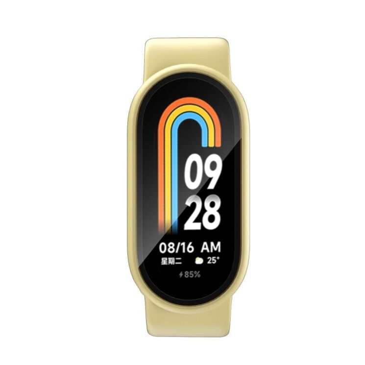 Защитный чехол Deexe Hard Frame для Xiaomi Mi Smart Band 8 - Yellow: фото 6 из 10