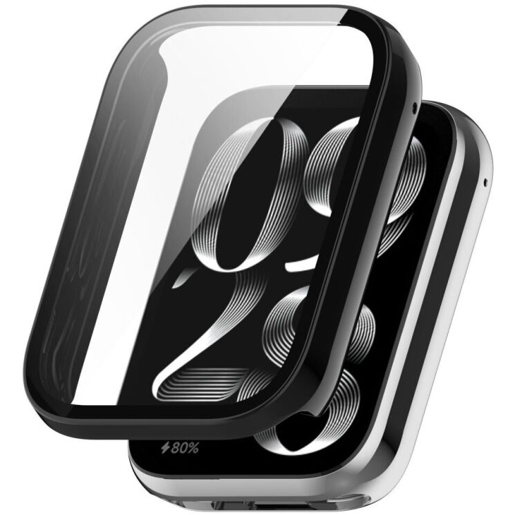 Защитный чехол Deexe Hollow Frame для Xiaomi Mi Smart Band 9 Pro - Black: фото 1 из 8