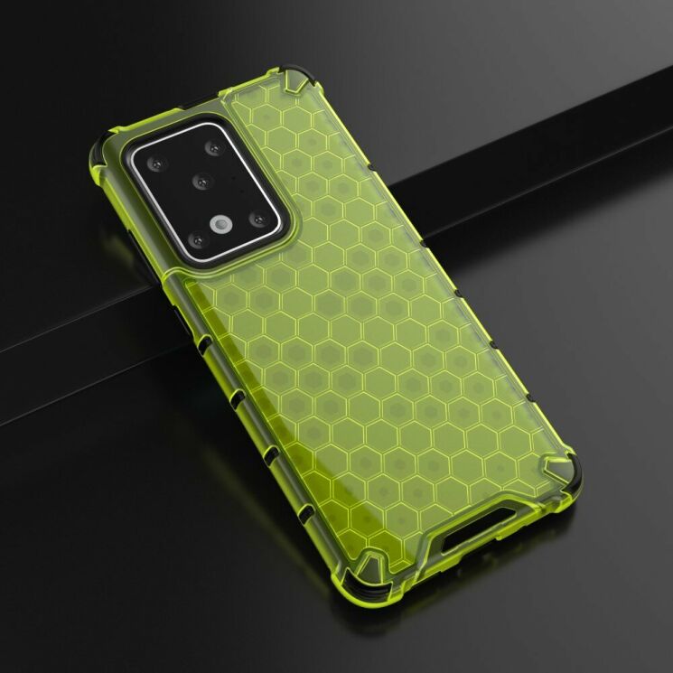 Защитный чехол Deexe Honeycomb Series для Samsung Galaxy S20 Ultra (G988) - Green: фото 5 из 5