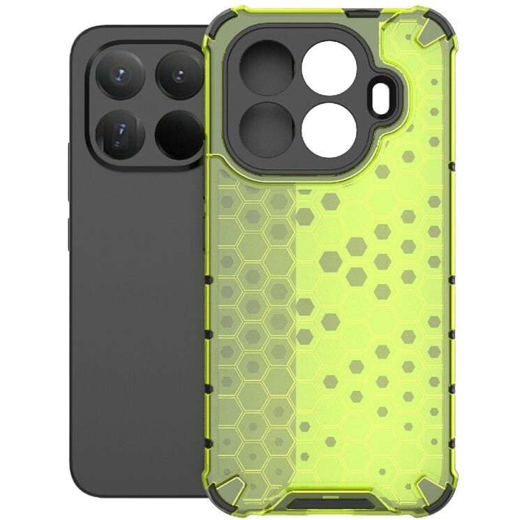 Захисний чохол Deexe Honeycomb Series для Xiaomi 15T Pro - Green: фото 2 з 5