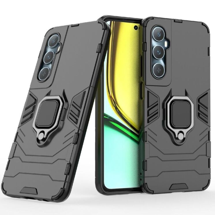 Защитный чехол Deexe Hybrid Case для Realme C65 - Black: фото 1 из 6