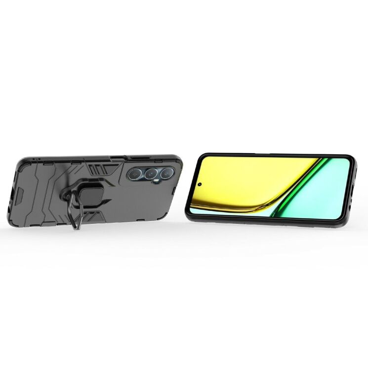 Защитный чехол Deexe Hybrid Case для Realme C65 - Black: фото 3 из 6