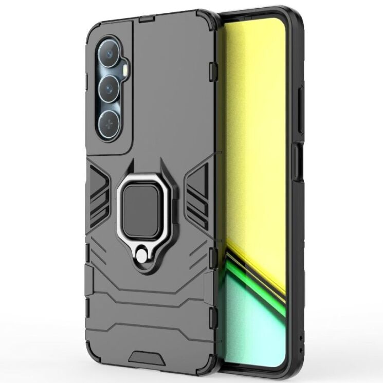 Защитный чехол Deexe Hybrid Case для Realme C65 - Black: фото 2 из 6