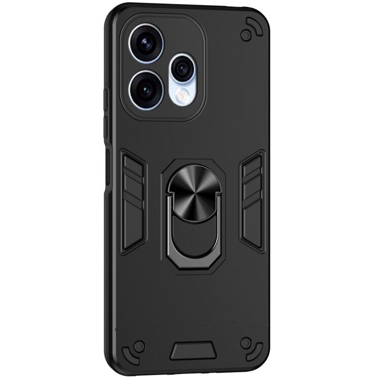 Захисний чохол Deexe Hybrid Shell для OPPO Reno 15 - Black: фото 2 з 8