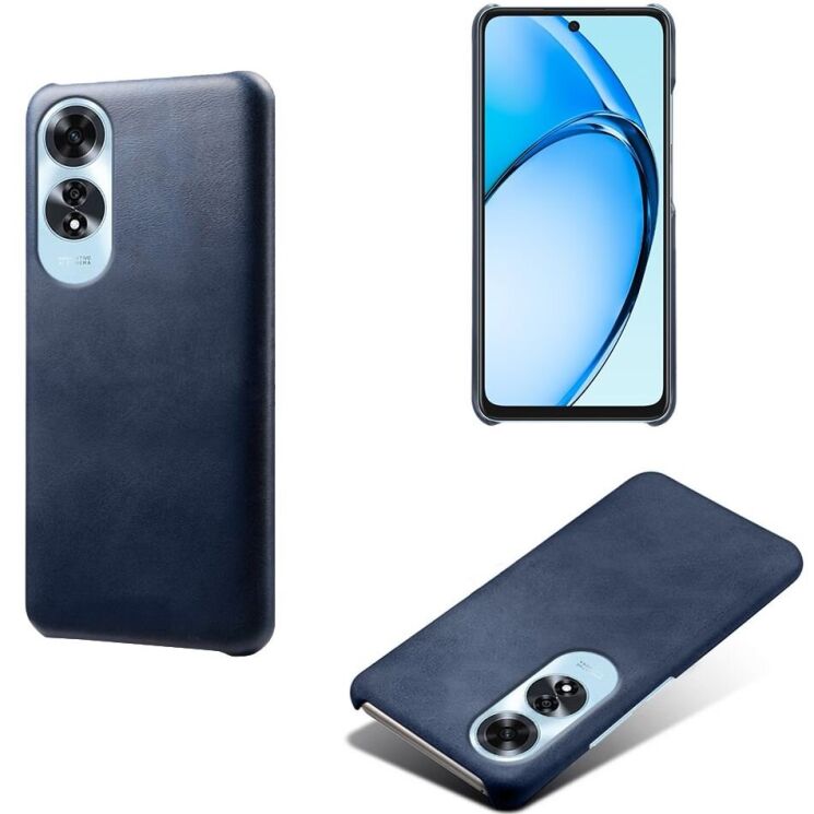 Защитный чехол Deexe Leather Back Cover для OPPO A60 - Blue: фото 4 из 4
