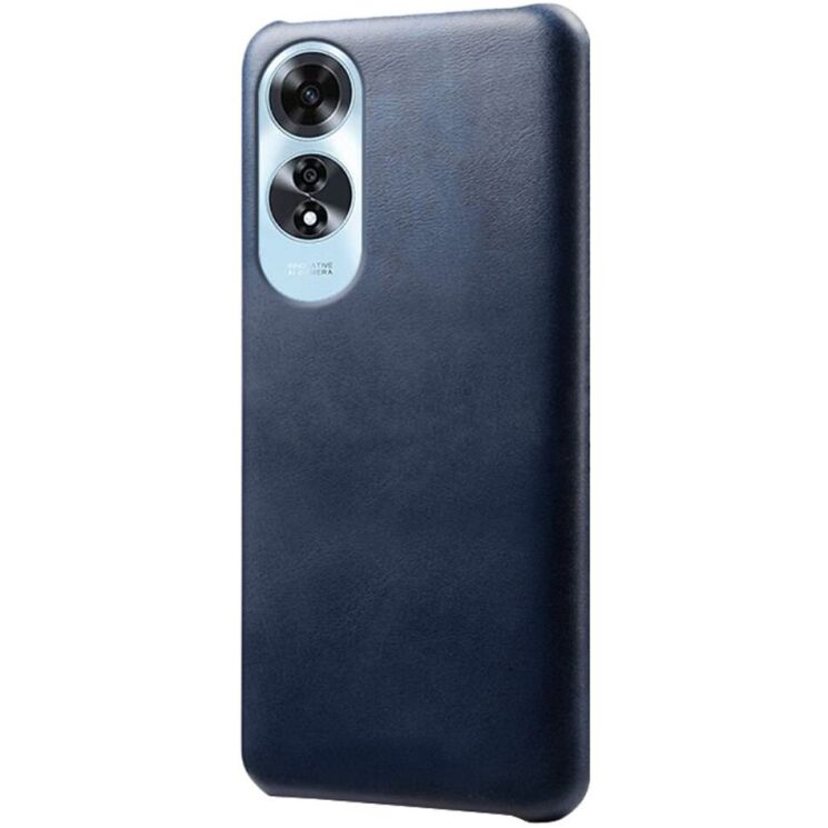 Защитный чехол Deexe Leather Back Cover для OPPO A60 - Blue: фото 1 из 4