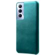 Защитный чехол Deexe Leather Back Cover для Realme C65 - Green (353937G)
