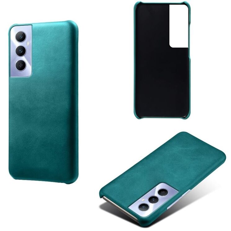 Защитный чехол Deexe Leather Back Cover для Realme C65 - Green: фото 4 из 4