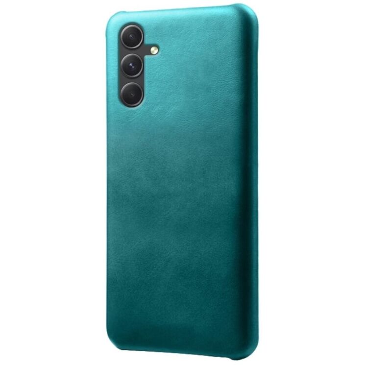 Защитный чехол Deexe Leather Back Cover для Samsung Galaxy A55 (A556) - Green: фото 1 из 4