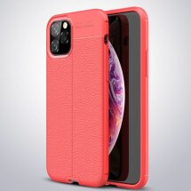 Захисний чохол Deexe Leather Cover для iPhone 11 Pro - Red: фото 1 з 10