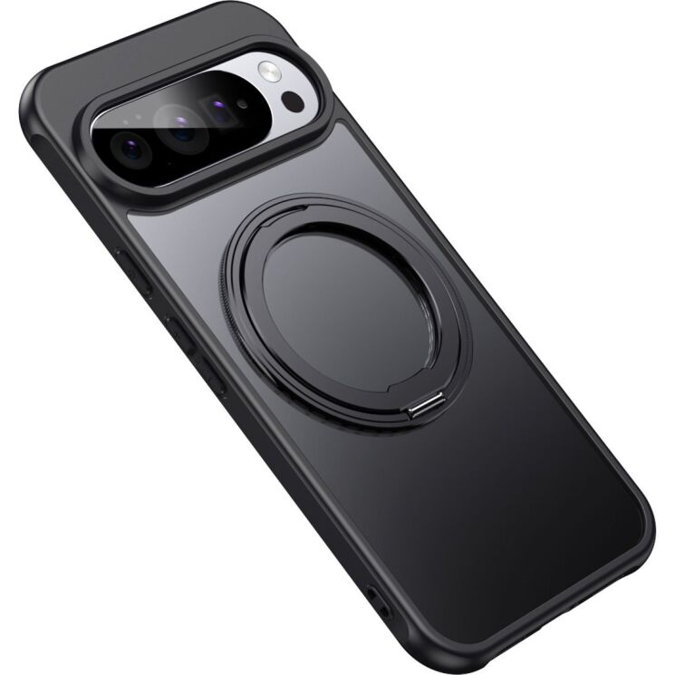 Защитный чехол Deexe Mag Stand для Google Pixel 11 Pro XL - Black: фото 2 из 13