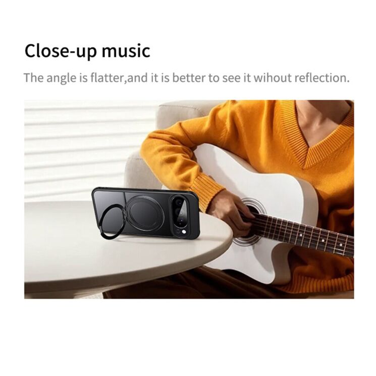 Защитный чехол Deexe Mag Stand для Google Pixel 11 Pro XL - Black: фото 8 из 13