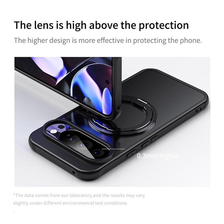 Защитный чехол Deexe Mag Stand для Google Pixel 11 Pro XL - Black: фото 13 из 13