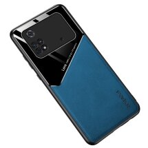Защитный чехол Deexe Magnetic Leather Cover для Xiaomi Poco X4 Pro - Blue: фото 1 из 9
