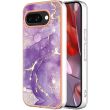 Защитный чехол Deexe Marble Style для Google Pixel 9a - Dark Purple (375423DV)