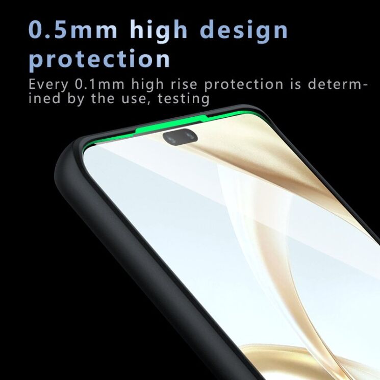 Защитный чехол Deexe Matte Skin для Honor 200 - Transparent Black: фото 6 из 10