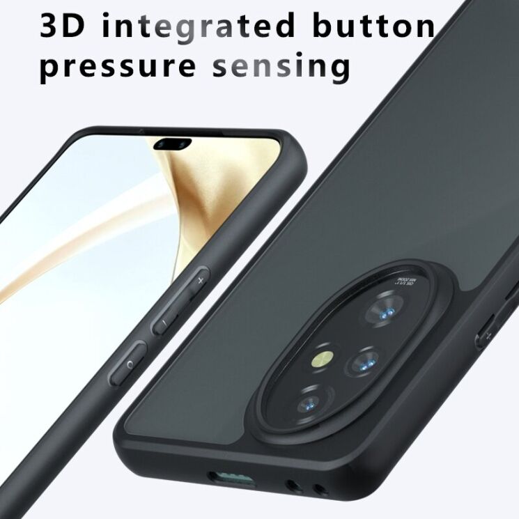 Защитный чехол Deexe Matte Skin для Honor 200 - Transparent Black: фото 10 из 10