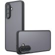 Защитный чехол Deexe Matte Skin для Samsung Galaxy A56 (A566) - Transparent / Black (372148H)