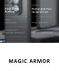Защитный чехол Deexe Matte Skin для Samsung Galaxy A56 (A566) - Transparent / Black (372148H). Фото 14 из 14