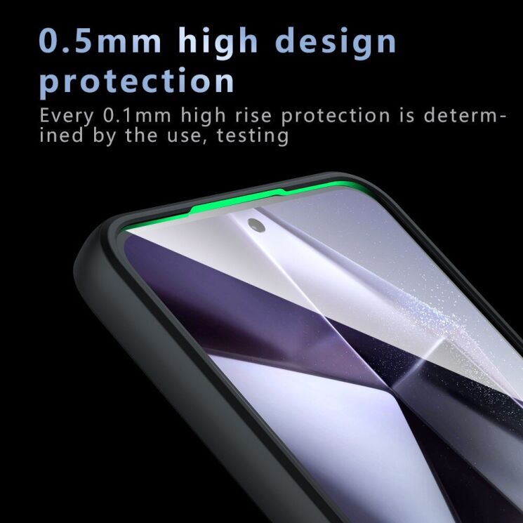 Защитный чехол Deexe Matte Skin для Samsung Galaxy A56 (A566) - Transparent / Black: фото 6 из 14
