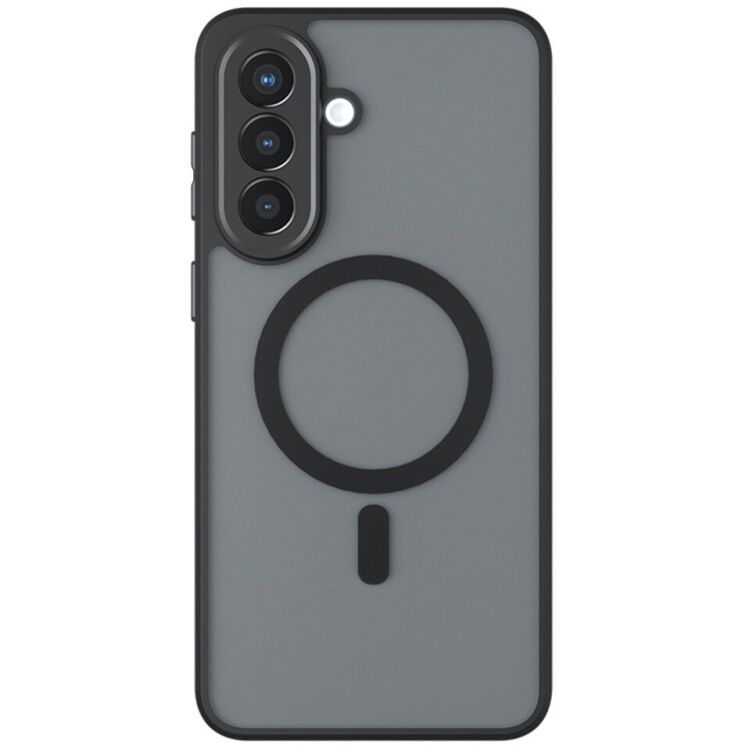 Захисний чохол Deexe Matte Skin with MagSafe для Samsung Galaxy A57 (A576) - Black: фото 1 з 10