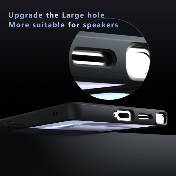Защитный чехол Deexe Matte Skin with MagSafe для Samsung Galaxy S23 Ultra (S918) - Black: фото 5 из 10