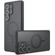 Защитный чехол Deexe Matte Skin with MagSafe для Samsung Galaxy S23 Ultra (S918) - Black (321083B). Фото 1 из 10