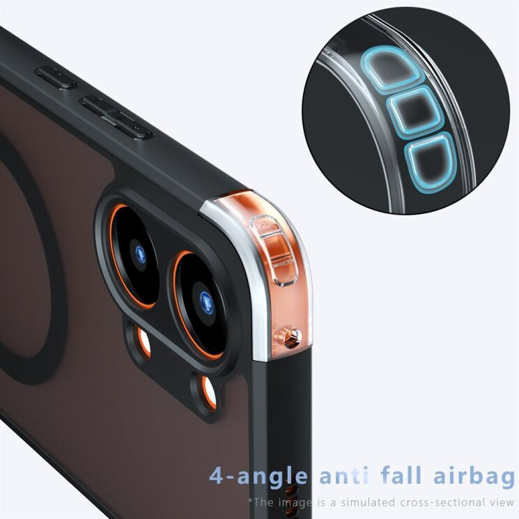 Защитный чехол Deexe Matte Skin with MagSafe для Xiaomi Poco X8 Pro Max - Black: фото 7 из 13
