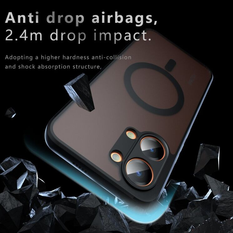 Защитный чехол Deexe Matte Skin with MagSafe для Xiaomi Poco X8 Pro Max - Black: фото 6 из 13