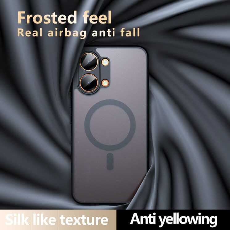Защитный чехол Deexe Matte Skin with MagSafe для Xiaomi Poco X8 Pro Max - Black: фото 11 из 13