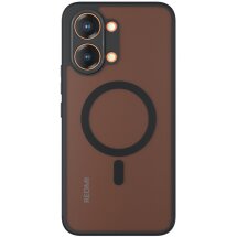 Защитный чехол Deexe Matte Skin with MagSafe для Xiaomi Poco X8 Pro Max - Black: фото 1 из 13