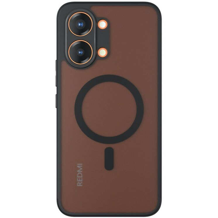 Защитный чехол Deexe Matte Skin with MagSafe для Xiaomi Poco X8 Pro Max - Black: фото 1 из 13