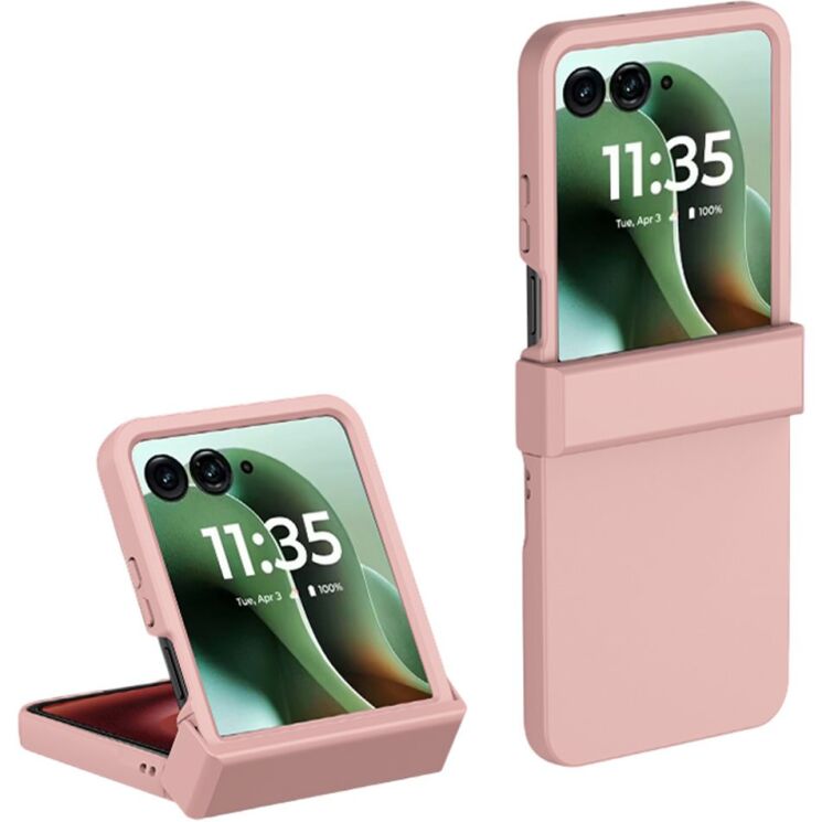 Защитный чехол Deexe Pivot Case для Motorola Razr 60 Ultra / Razr 70 Ultra - Pink: фото 1 из 12