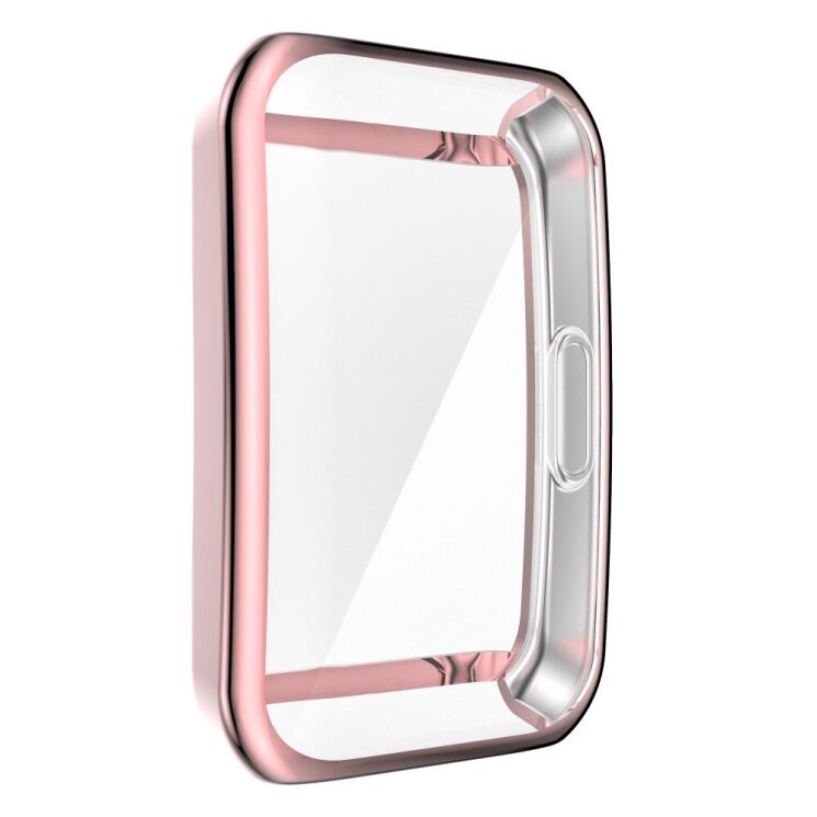 Защитный чехол Deexe Protective Frame для Huawei Band 6 / Honor Band 6 - Pink: фото 4 из 6