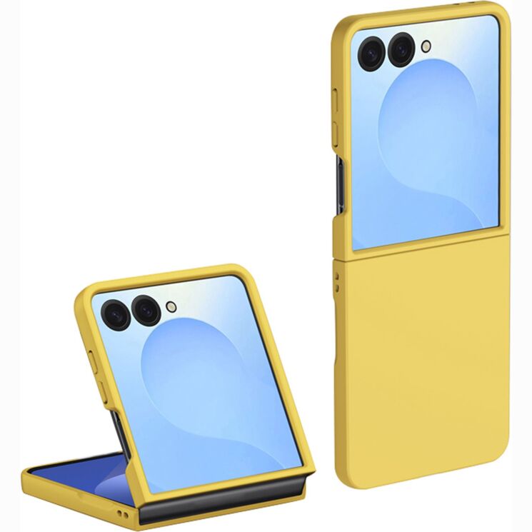 Защитный чехол Deexe Satin Case для Samsung Galaxy Flip 8 - Yellow: фото 1 из 8