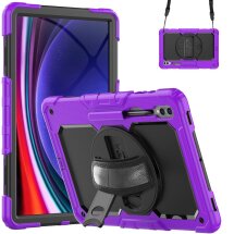 Защитный чехол Deexe Shockproof Case для Samsung Galaxy Tab S9 Ultra (X910/916) - Purple: фото 1 из 8